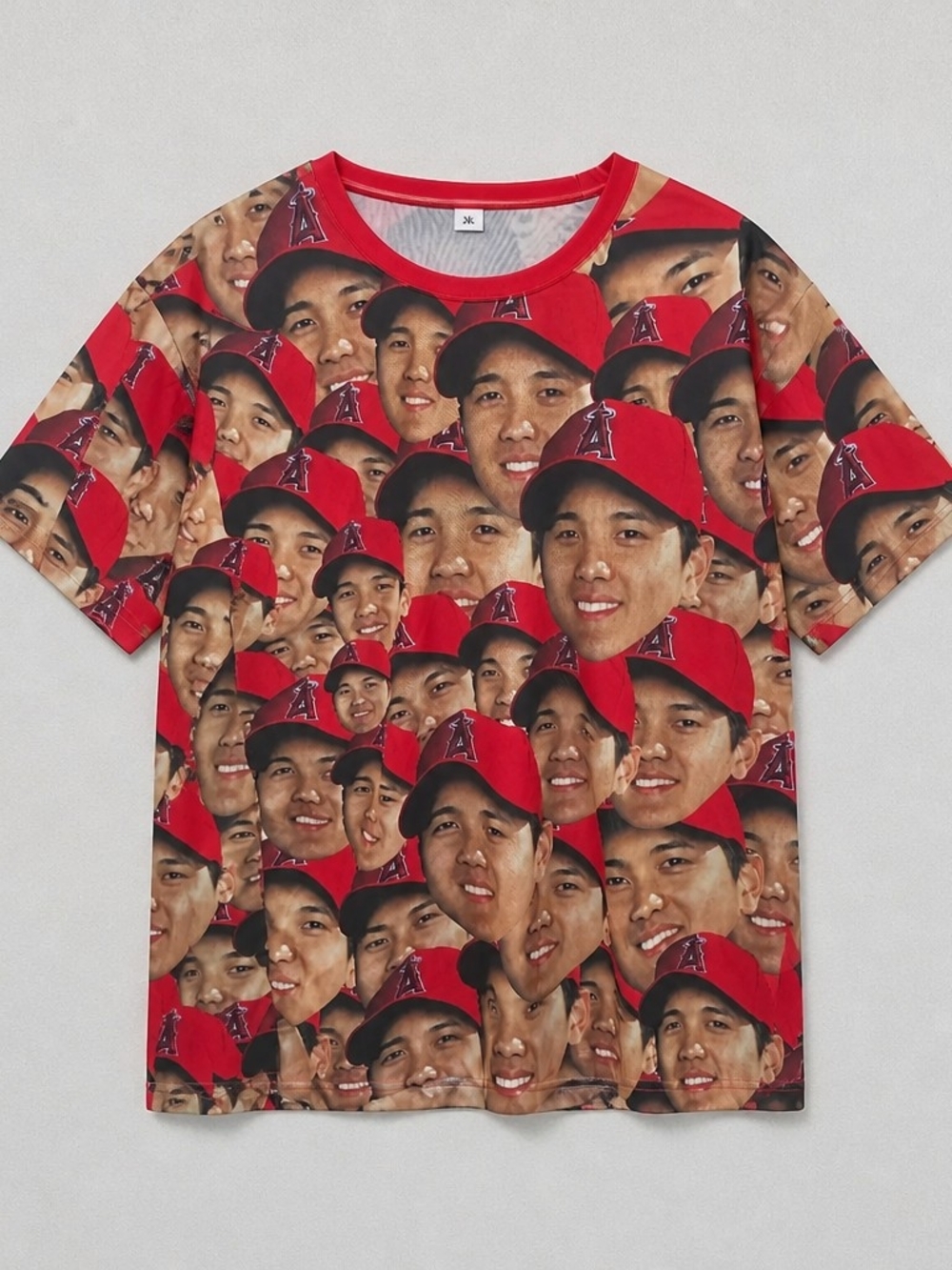 Shohei Ohtani Face Shirt LA Angels SGA All Over Print T-Shirt Men New